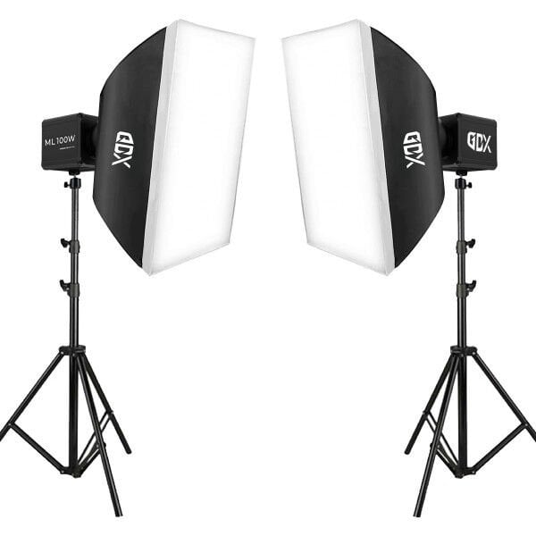 Gdx ML100 Bicolor 60x90 SoftBox Video ve Ürün Çekim İkili Işık Seti