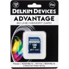 DELKIN ADVANTAGE 128GB SD UHS-I V30 Hafıza Kartı