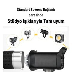 Gdx SN-02 120mm Optik Snoot Bowens Bağlantılı 35 Desen Kartlı 5 Renkli Filtreli