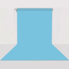 Gdx Sabit (Tavan & Duvar) Kağıt Sonsuz Stüdyo Fon Perde (True Blue) 2.70x11 Metre