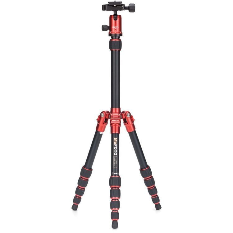 Benro MeFOTO A0350Q0R BackPacker Travel Tripod Kit (Red)