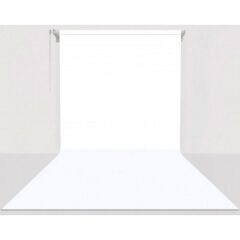 Gdx Sabit (Tavan & Duvar) Kağıt Sonsuz Stüdyo Fon Perde (White/Beyaz) 2.70x11 Metre