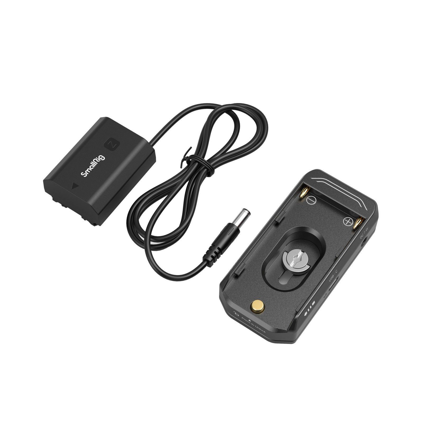 SmallRig 4341 NP-F Pil Montaj Plakası Kiti NP-FZ100 Sahte Pil Güç Kablosu İle