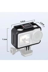 Osmo Action Için Frame Pc Abs Darbeye Dayanıklı Koruyucu Kılıf