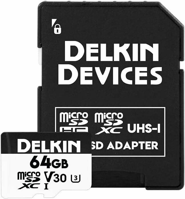 Delkin Devices 64GB Hyperspeed UHS-I SDXC Hafıza Kartı + SD Adapter