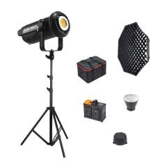 GDX LV-700C-II B Bi Color Led Video Işığı Full Set (Gridli 170 Octa Softbox + 260 cm Kalın Işık Ayağı)