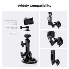 K&F Concept KF31.165 DJI Osmo Pocket 3/4  GoPro Hero 13/12/11/10/9  DJI Osmo Action 3/4/5 /6 Insta360 X5/X4 Vantuz