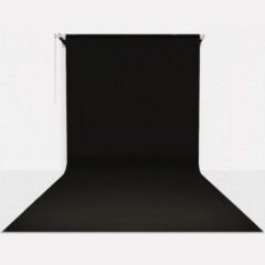 GDX Sabit Kumaş Siyah Fon Perde 2.70x5.80 Metre - Tavan ve Duvar İçin