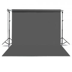 GDX Seyyar Gri Fon Perde (Kumaş) 2.70x5.80 Metre