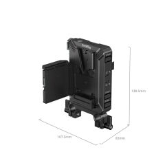 SmallRig 5226 V-Mount Pil Montaj Plakası Kiti 15 mm LWS Rob Borulu