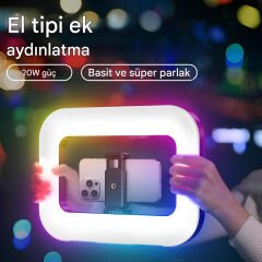 GDX PHN-20 RGB Taşınabilir Led Dolgu Işığı