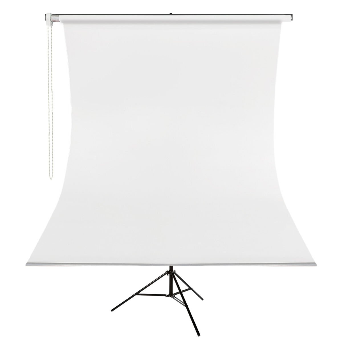 GDX Kumaş - Seyyar Vesikalık Beyaz Renk Fon Perde 190x400 cm