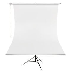 GDX Kumaş - Seyyar Vesikalık Beyaz Renk Fon Perde 190x400 cm