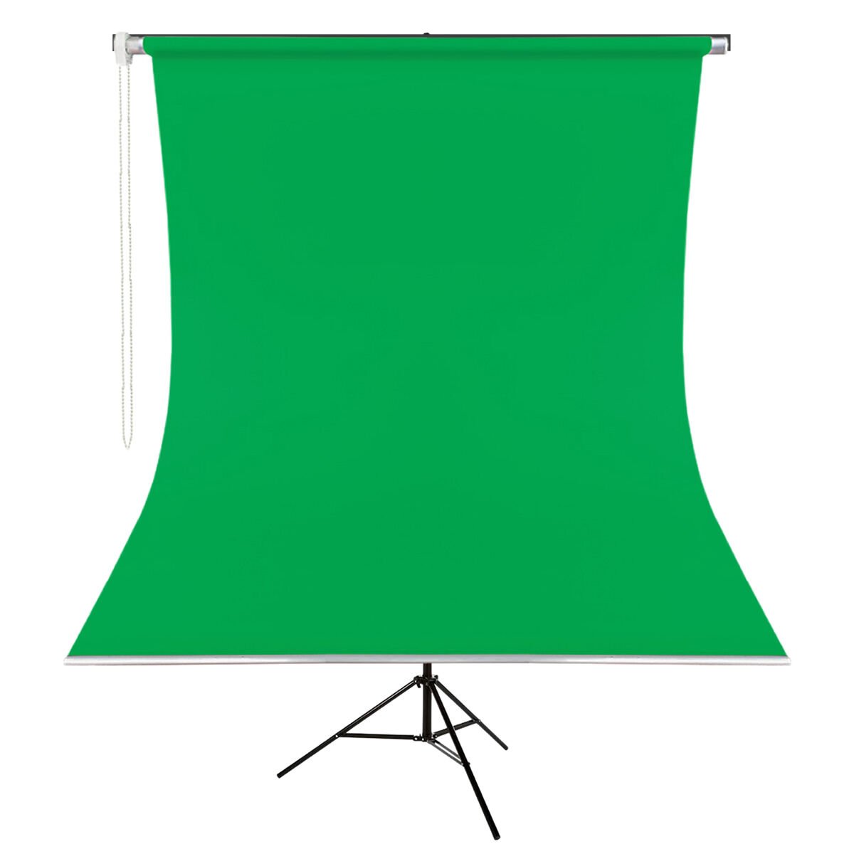 GDX Kumaş - Seyyar Vesikalık Yeşil Renk Fon Perde 190x400 cm