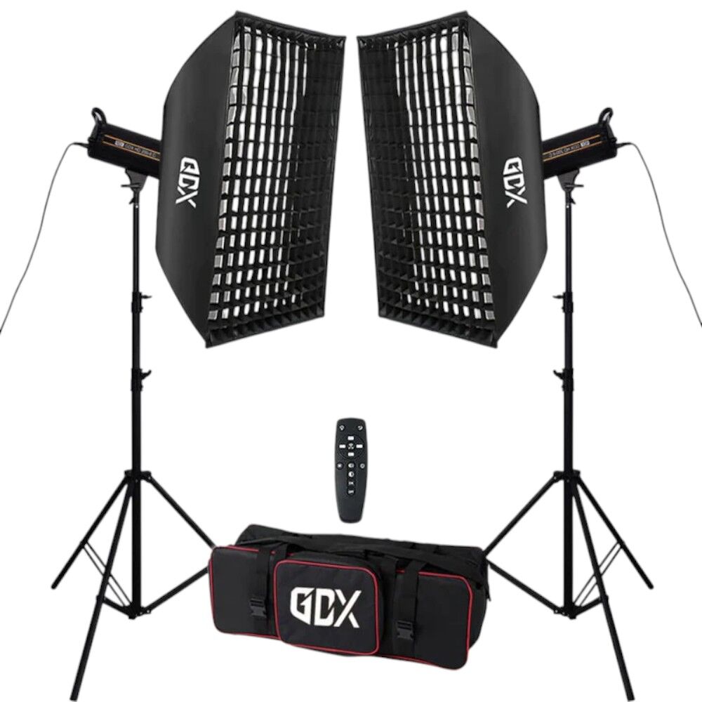 GDX HD-200II C BiColor 2'li Işık Seti 200W Video Led Işığı