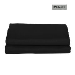 GDX Kumaş Fon Siyah (3x6 Metre) Katlanabilir / Yıkanabilir