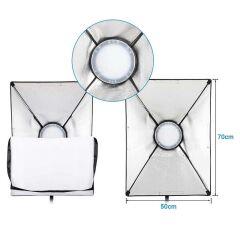 Gdx Pro TLB-500 RGB İkili Set - Fotoğraf & Video Çekim Işığı (Dimmerli)