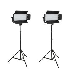 GDX CF-300C BiColor Mobil 2'li Sürekli Video Panel Led Işık Seti