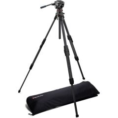 Manfrotto MKONEC-500X One Karbon Tripod ve  500X Akışkan (Fluid) Video Başlık