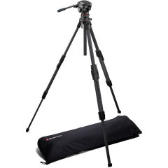 Manfrotto MKONEC-500X One Karbon Tripod ve  500X Akışkan (Fluid) Video Başlık
