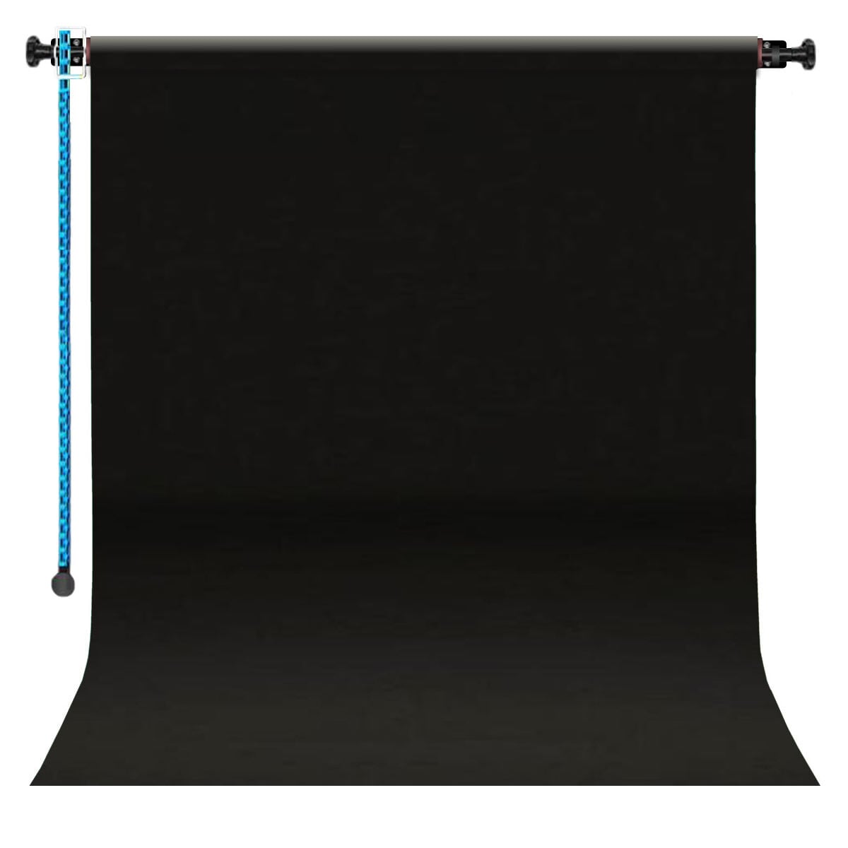 GDX Sabit (Tavan & Duvar) Kağıt Sonsuz Stüdyo Fon Perde (Black/Siyah) 2.70x11 Metre