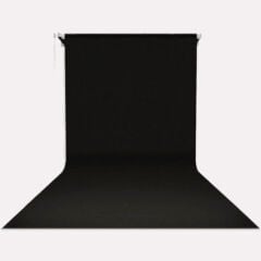 GDX Sabit (Tavan & Duvar) Kağıt Sonsuz Stüdyo Fon Perde (Black/Siyah) 2.70x11 Metre