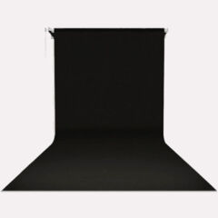 GDX Sabit (Tavan & Duvar) Kağıt Sonsuz Stüdyo Fon Perde (Black/Siyah) 2.70x11 Metre