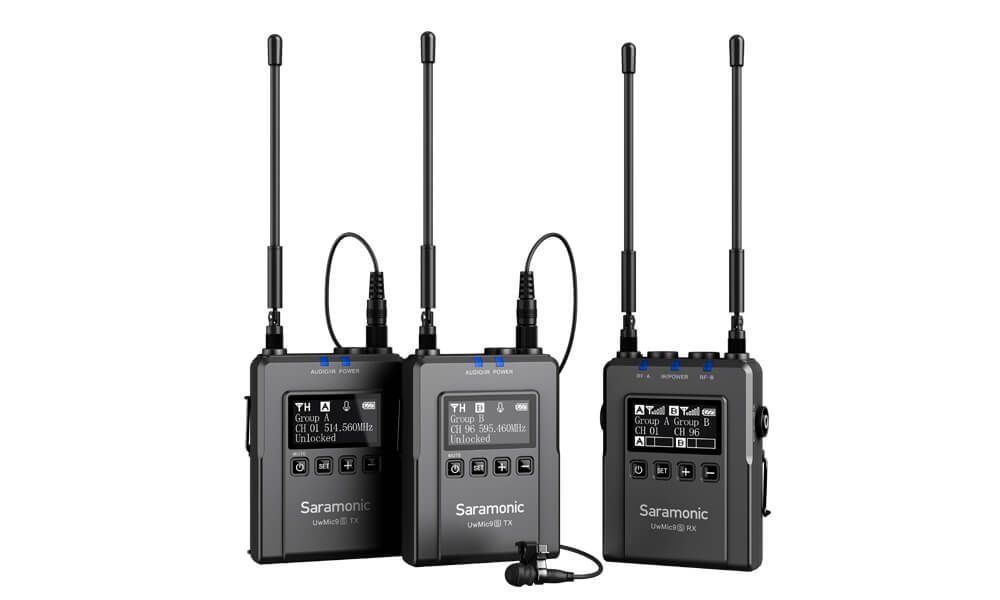 UwMic9S Kit2 (TX+TX+RX) Kablosuz Yaka Mikrofonu