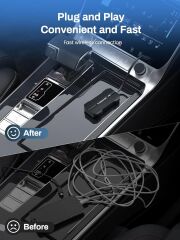 LEMORELE P80 Kablosuz CarPlay  5,8 GHz Android Auto Kablosuz Adaptör