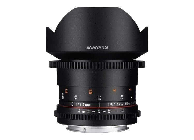Samyang 14mm T3.1 ED AS IF UMC II MFT Mount Cine Lens
