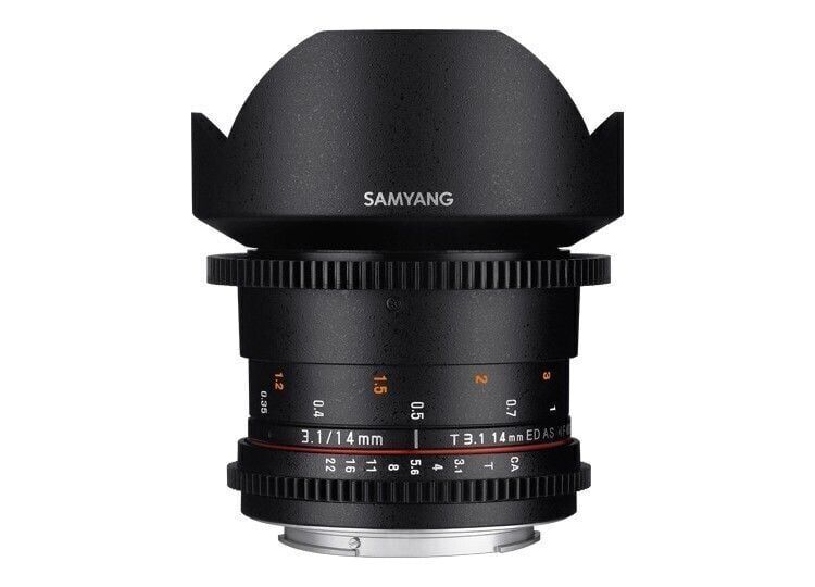Samyang 14mm T3.1 ED AS IF UMC II MFT Mount Cine Lens