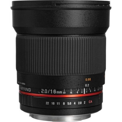 Samyang 16mm F2.0 APS-C ED AS UMC CS Lens (Sony A)