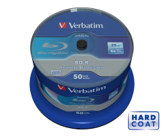 Verbatim BD-R SL Datalife 25GB 6x 50 Pack Spindle