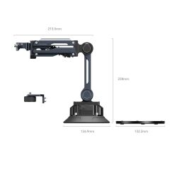 SmallRig 5507 DJI Osmo Pocket 3 / GoPro HERO13 Black / Insta360 X4  için Elektronik Vantuzlu  Şok Emici Destek