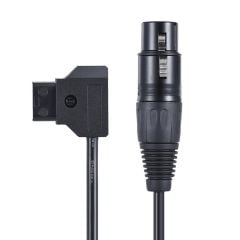 Andoer D4261 D-Tap Erkek - XLR 4-Pin Dişi Adaptör Güç Kaynağı Kablosu