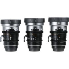 Sirui IronStar Series T1.9 Full-Frame 1.5x Blue Flare Anamorphic 3'lü Arri PL/Canon EF Lens Kit