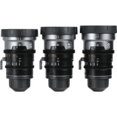 Sirui IronStar Series T1.9 Full-Frame 1.5x Blue Flare Anamorphic 3'lü Arri PL/Canon EF Lens Kit
