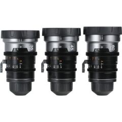 Sirui IronStar Series T1.9 Full-Frame 1.5x Blue Flare Anamorphic 3'lü Arri PL/Canon EF Lens Kit