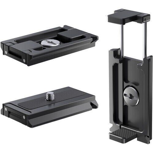Arca-Type Compatible Quick Release Plate with Smartphone Holder