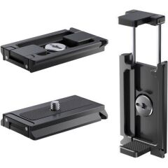 Arca-Type Compatible Quick Release Plate with Smartphone Holder