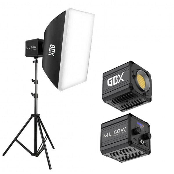 Gdx ML60 Bicolor 60x90 SoftBox Video ve Ürün Çekim Tekli Işık Seti