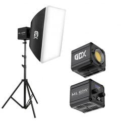 Gdx ML60 Bicolor 60x90 SoftBox Video ve Ürün Çekim Tekli Işık Seti