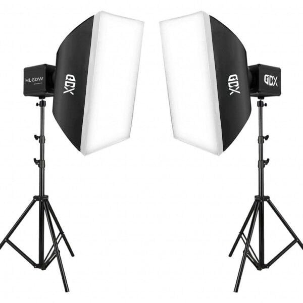 Gdx ML60 Bicolor 60x90 SoftBox Video ve Ürün Çekim İkili Işık Seti