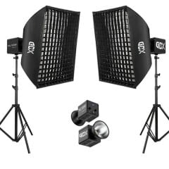 Gdx ML100 Bicolor 60x90 Gridli SoftBox Video ve Ürün Çekim İkili Işık Seti