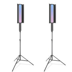 Gdx LP550 RGB Fotoğrafçılık ve Video için Renkli Işık Çubuğu İkili Set