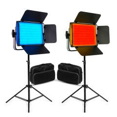 GDX CF-LED 600RGB 2'li Sürekli Panel Led Işık Seti