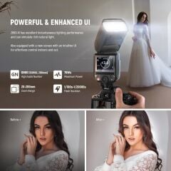 Z880-N TTL Nikon Uyumlu 76W Akülü Tepe Flaşı