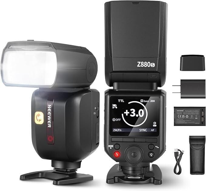 Z880-S TTL Sony Uyumlu 76W Akülü Tepe Flaşı