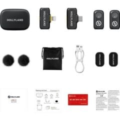 Hollyland LARK A1 Combo 2 Kişilik Kablosuz Mikrofon Sistemi