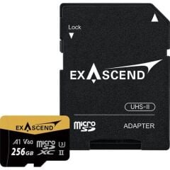 Exascend Catalyst microSD V60, A1 256GB, w/ adapter - 280MB/S Read -180MB/S Write